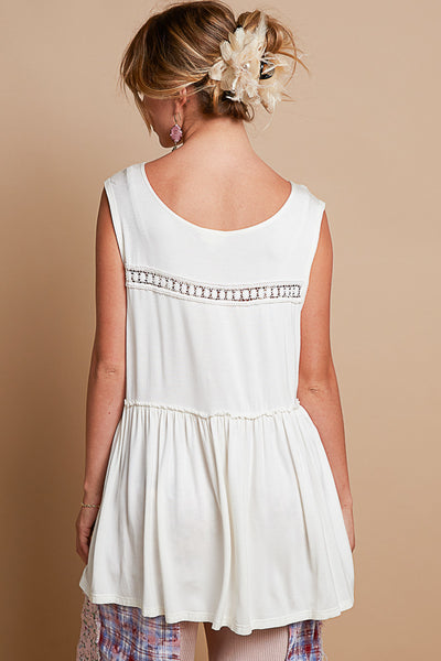 Ivory Lace Babydoll Top