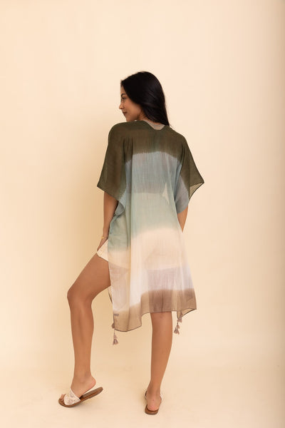 Sage Gradient Ombre Kimono