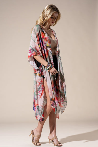 Artsy Brushstroke Kimono