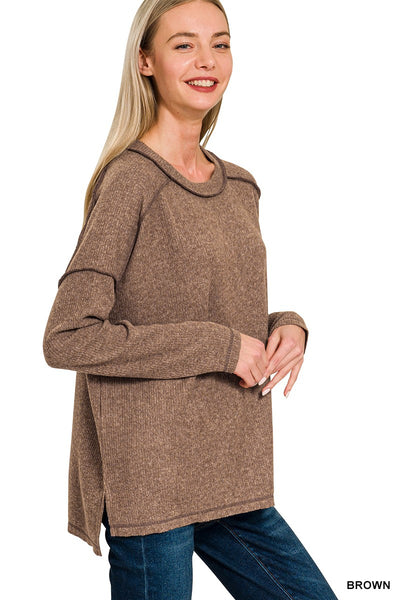 Linnie Brown Hacci Top