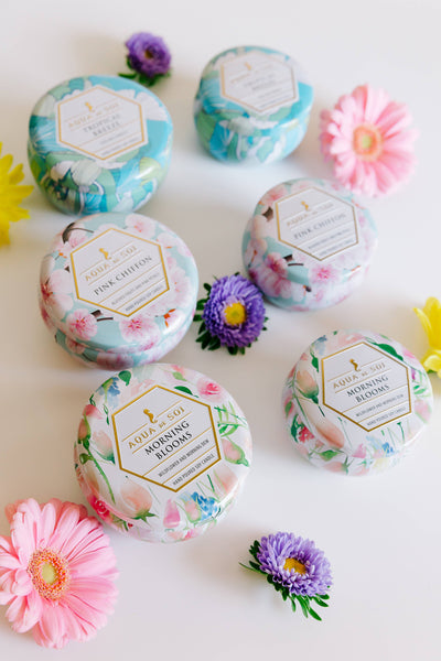 Pink Chiffon 9oz Aqua De SOi Tin Candle