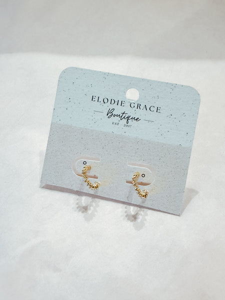 Charlene Gold Hoops