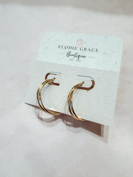 Cora Gold Hoops