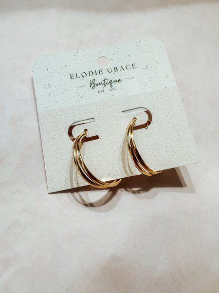 Cora Gold Hoops