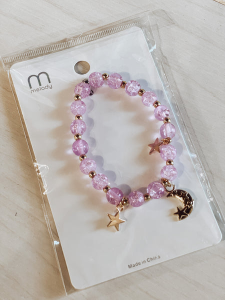 Moon & Star Beaded Bracelet