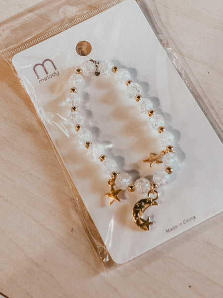 Moon & Star Beaded Bracelet