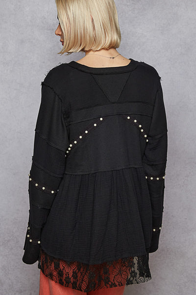 Olivia Black Lace Top