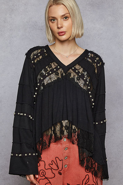 Olivia Black Lace Top