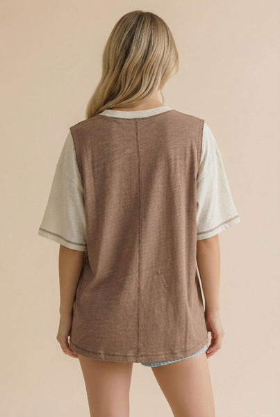 Boho Peace Patchwork Top