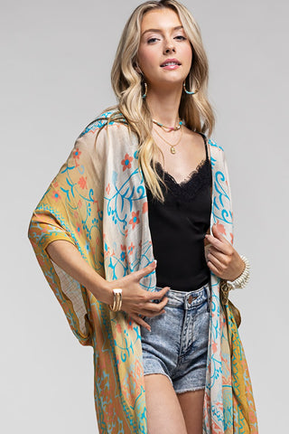 Mandala Ombre Kimono