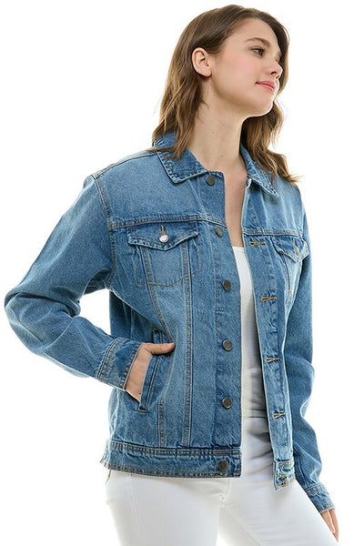 Addyson Medium Wash Denim Jacket