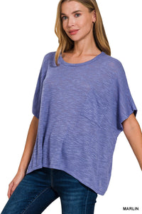 Marlin Harlie Slubbed Hacci Oversized Top