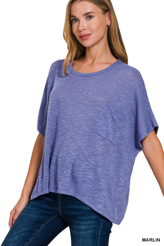 Marlin Harlie Slubbed Hacci Oversized Top