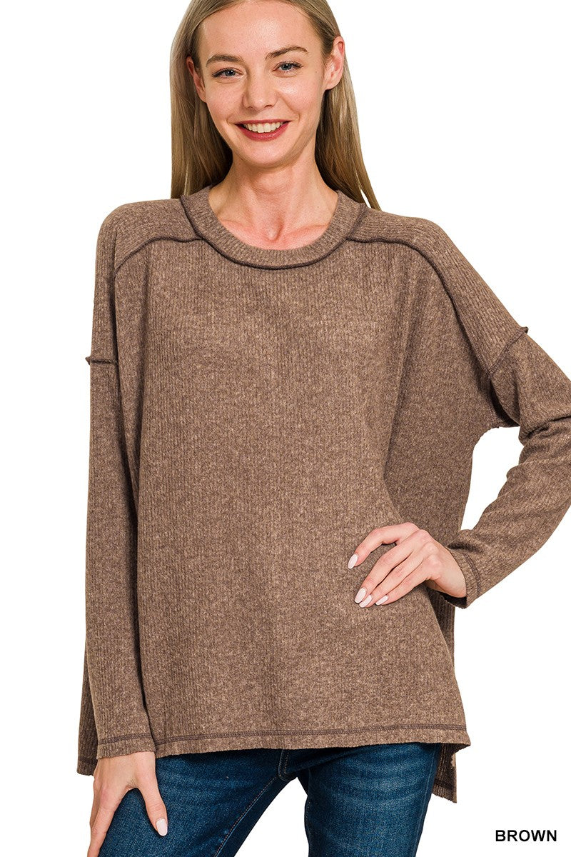 Linnie Brown Hacci Top