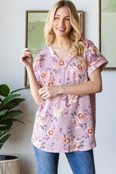 Meadow Dusty Pink Floral Top