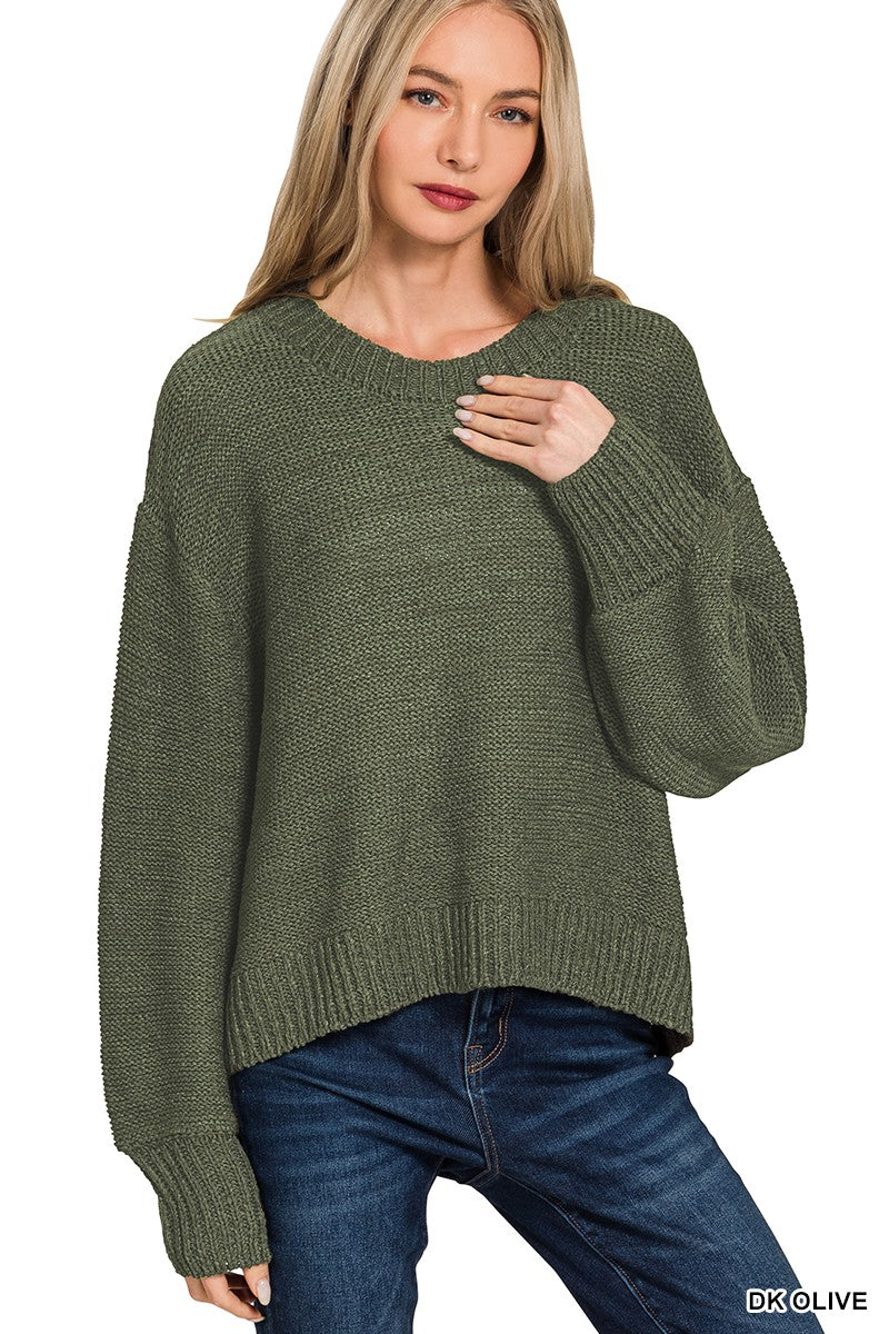 Shayla Dark Olive Sweater