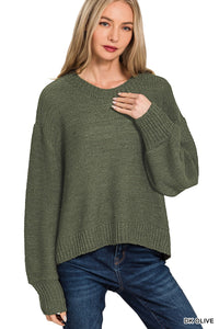 Shayla Dark Olive Sweater