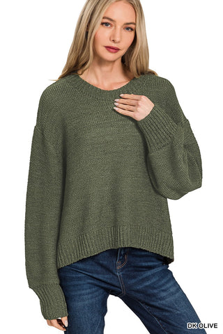 Shayla Dark Olive Sweater