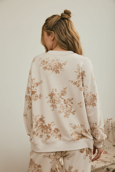 Madelyn Floral Toile Pattern Top
