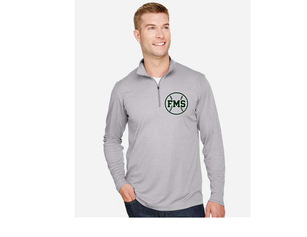 Team 365 Men's Performance Long Sleeve Quarter Zip- FMS