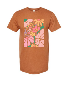 Rustic Boho Floral Tee