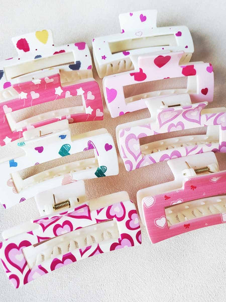 Valentine Design Hair Claw