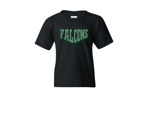 Youth Gildan Cotton Tee- Plaid Falcons
