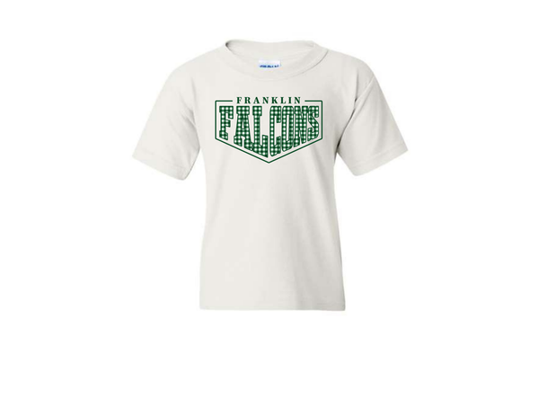 Youth Gildan Cotton Tee- Plaid Falcons