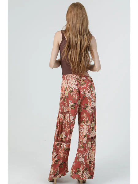 Ryen Rustic Floral Boho Pants