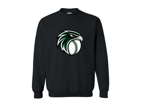 Gildan Adult Unisex Crewneck Sweatshirt- Falcon Baseball
