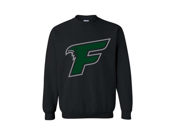 Black Gildan Crewneck Sweatshirt- Franklin "F"