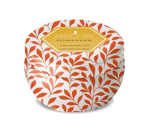 Pomander 9oz Aqua De SOi Tin Candle
