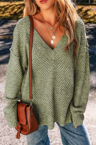 Green Soft Knit Sweater