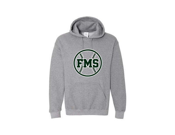 Gildan Graphite Heather Unisex Hooded Sweatshirt- FMS