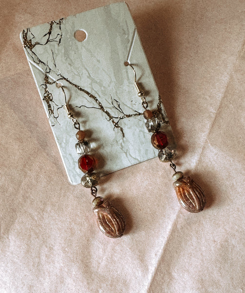 Earthy Tulip Boho Earrings