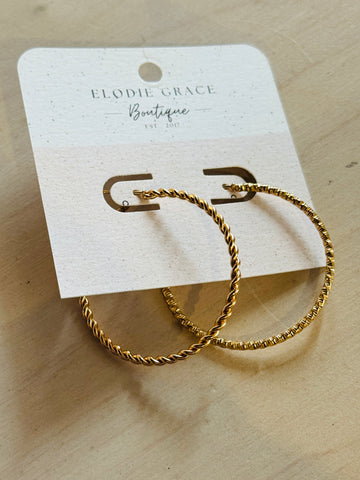 Beatrice Gold Hoops