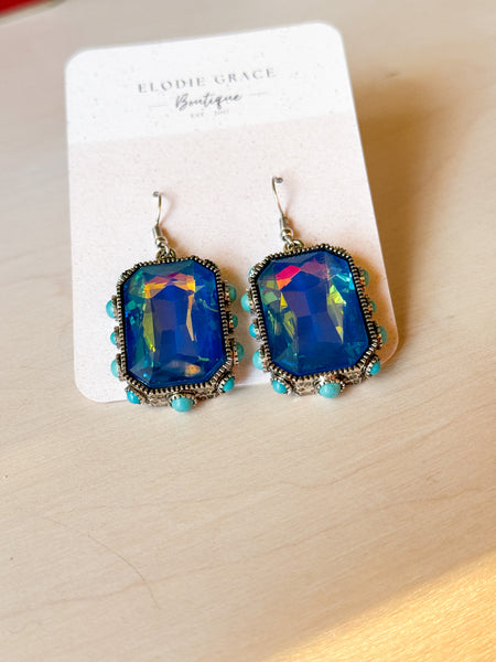 Turquoise Western Stone Earrings