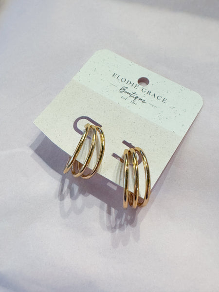 Harper Gold Hoops