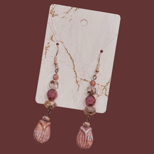 Earthy Tulip Boho Earrings
