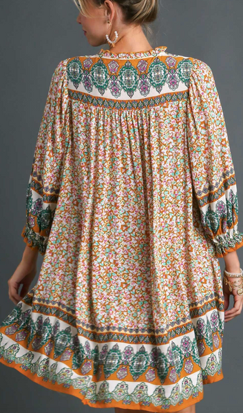 Honey Floral Mix Boho Dress