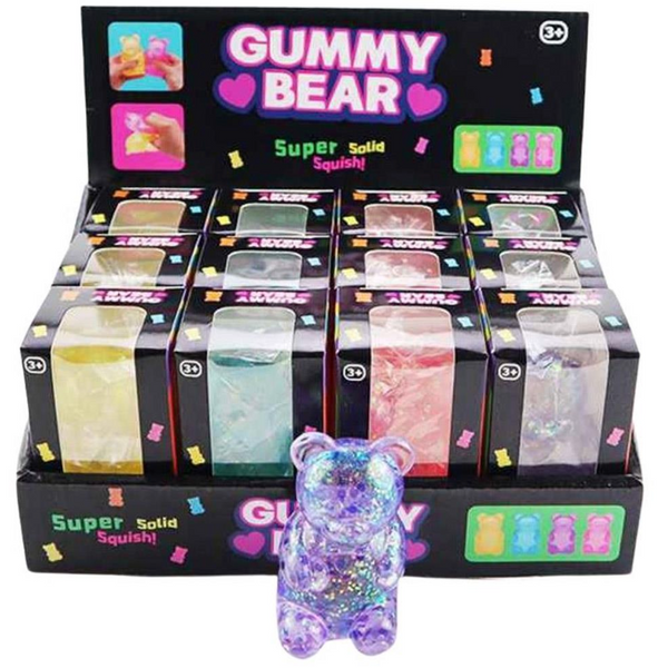 Glitter Bear Squishy Fidget Toy