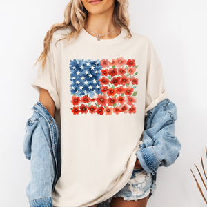 Floral Flag Tee