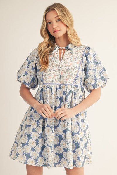 Charlotte Blue Floral Dress