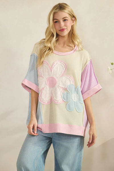 Neve Daisy Floral Patch Top