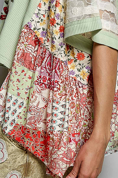 Aurora Embroidered Floral Boho Top