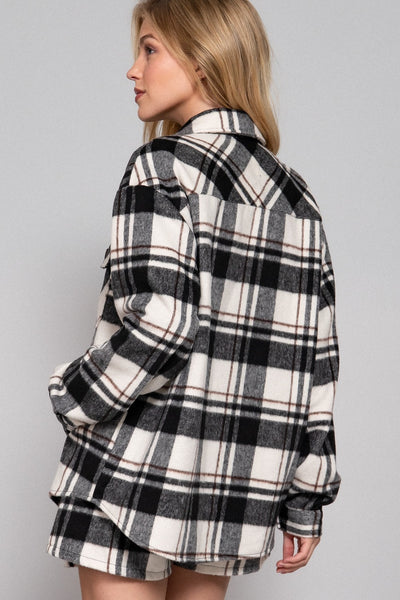Black & White Plaid Shacket