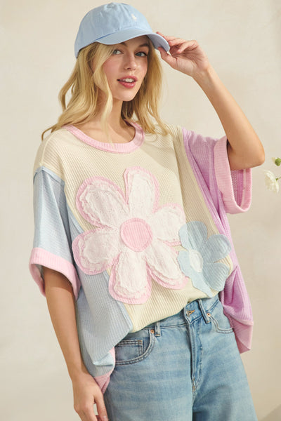 Neve Daisy Floral Patch Top