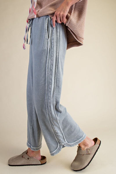 Faded Denim Mineral Wash Pants