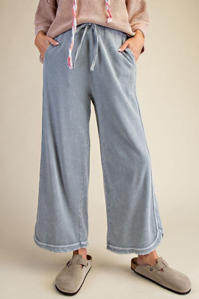 Faded Denim Mineral Wash Pants