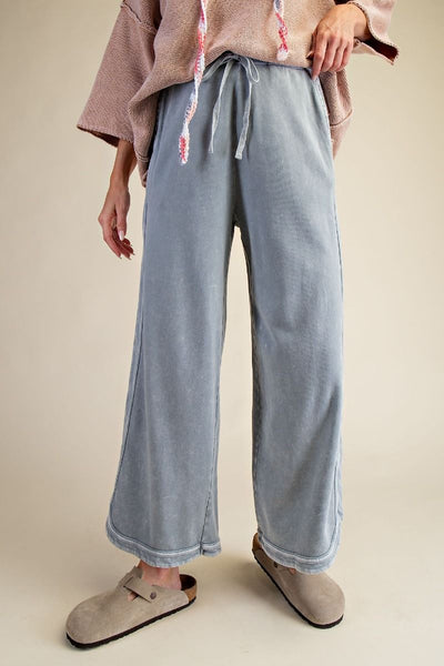 Faded Denim Mineral Wash Pants